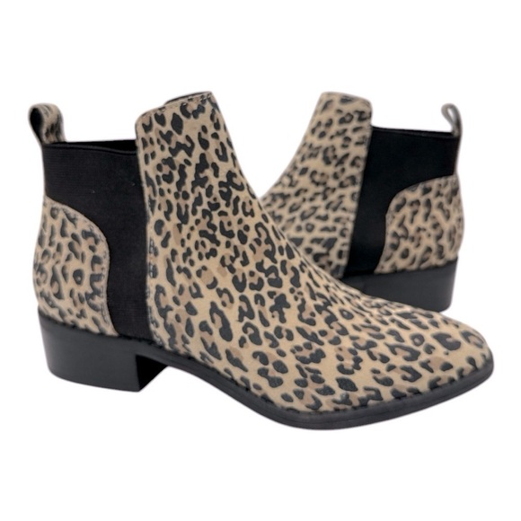 Dolce Vita Tristan Leopard Suede Boot woman’s size 7 M Chel boots - Picture 6 of 13